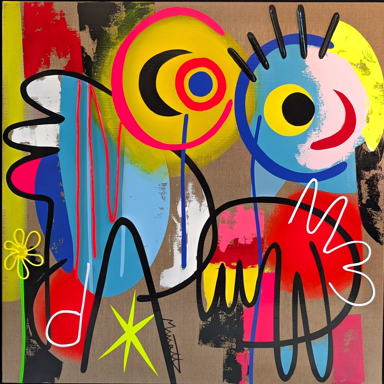 Muriel Matt Peinture abstraite