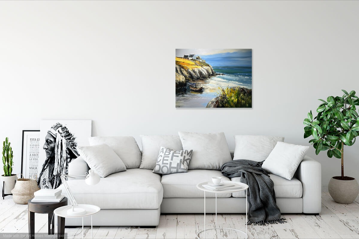 Michel Vézinet - Côte sauvage 92x65 cm 1